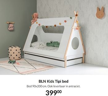 Aanbiedingen Bln kids tipi bed - BLN Kids - Geldig van 17/08/2021 tot 20/09/2021 bij Babypark