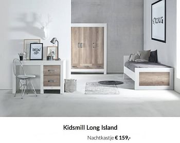 Aanbiedingen Kidsmill long island nachtkastje - Kidsmill - Geldig van 17/08/2021 tot 20/09/2021 bij Babypark