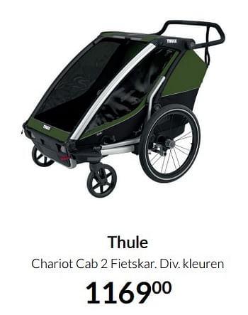 Aanbiedingen Thule chariot cab 2 fietskar - Thule - Geldig van 17/08/2021 tot 20/09/2021 bij Babypark