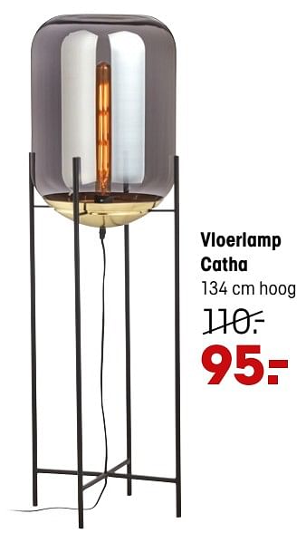 Aanbiedingen Vloerlamp catha - Huismerk - Kwantum - Geldig van 23/08/2021 tot 05/09/2021 bij Kwantum