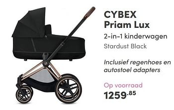 Aanbiedingen Cybex priam lux - Cybex - Geldig van 22/08/2021 tot 28/08/2021 bij Baby & Tiener Megastore
