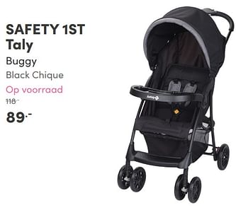 Aanbiedingen Safety 1st taly buggy black chique - Safety 1st - Geldig van 22/08/2021 tot 28/08/2021 bij Baby & Tiener Megastore