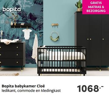 Aanbiedingen Bopita babykamer cloë - Bopita - Geldig van 22/08/2021 tot 28/08/2021 bij Baby & Tiener Megastore