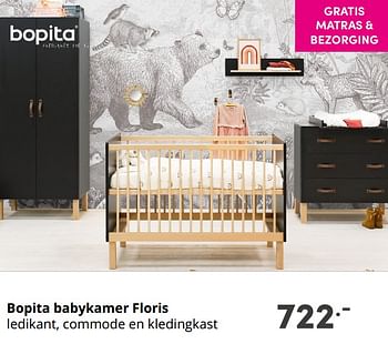 Aanbiedingen Bopita babykamer floris - Bopita - Geldig van 22/08/2021 tot 28/08/2021 bij Baby & Tiener Megastore