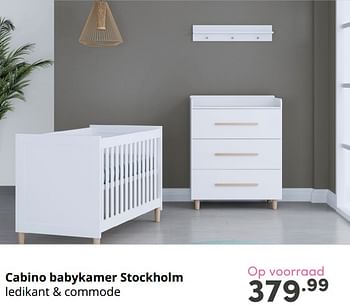 Aanbiedingen Cabino babykamer stockholm - Cabino - Geldig van 22/08/2021 tot 28/08/2021 bij Baby & Tiener Megastore