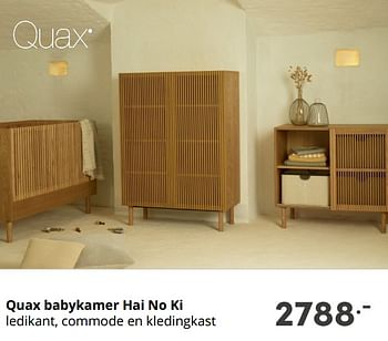 Aanbiedingen Quax babykamer hai no ki - Quax - Geldig van 22/08/2021 tot 28/08/2021 bij Baby & Tiener Megastore