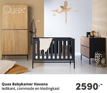 Aanbiedingen Quax babykamer havana - Quax - Geldig van 22/08/2021 tot 28/08/2021 bij Baby & Tiener Megastore