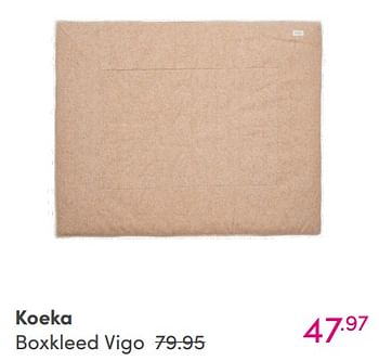 Aanbiedingen Koeka boxkleed vigo - Koeka - Geldig van 22/08/2021 tot 28/08/2021 bij Baby & Tiener Megastore