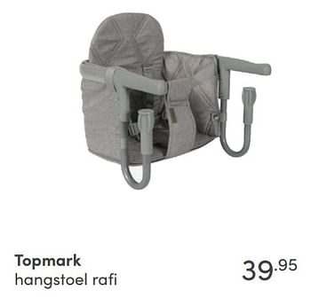 Aanbiedingen Topmark hangstoel rafi - Topmark - Geldig van 22/08/2021 tot 28/08/2021 bij Baby & Tiener Megastore