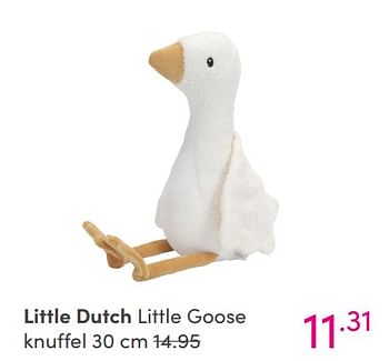 Aanbiedingen Little dutch little goose knuffel - Little Dutch - Geldig van 22/08/2021 tot 28/08/2021 bij Baby & Tiener Megastore