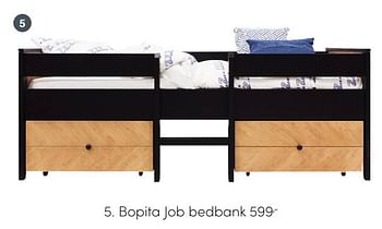 Aanbiedingen Bopita job bedbank - Bopita - Geldig van 22/08/2021 tot 28/08/2021 bij Baby & Tiener Megastore