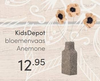 Aanbiedingen Kidsdepot bloemenvaas anemone - KidsDepot  - Geldig van 22/08/2021 tot 28/08/2021 bij Baby & Tiener Megastore