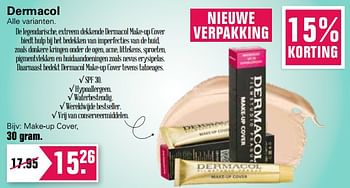 Aanbiedingen Dermacol make-up cover - Huismerk - De Online Drogist - Geldig van 18/08/2021 tot 04/09/2021 bij De Online Drogist