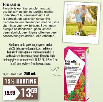 Aanbiedingen Floradix ijzer kids - Salus - Geldig van 18/08/2021 tot 04/09/2021 bij De Online Drogist