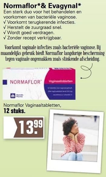 Aanbiedingen Normaflor normaflor vaginaaltabletten - Huismerk - De Online Drogist - Geldig van 18/08/2021 tot 04/09/2021 bij De Online Drogist