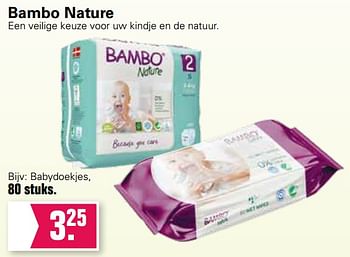 Aanbiedingen Bambo nature babydoekjes - Bambo  - Geldig van 18/08/2021 tot 04/09/2021 bij De Online Drogist