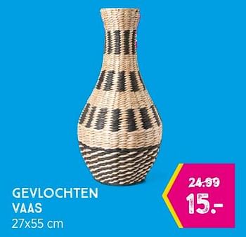 Aanbiedingen Gevlochten vaas - Huismerk - Xenos - Geldig van 23/08/2021 tot 05/09/2021 bij Xenos