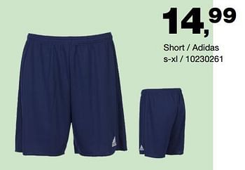 Aanbiedingen Short - Adidas - Geldig van 25/08/2021 tot 12/09/2021 bij Bristol