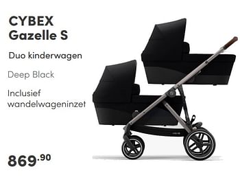 Aanbiedingen Cybex gazelle s duo kinderwagen - Cybex - Geldig van 29/08/2021 tot 04/09/2021 bij Baby & Tiener Megastore