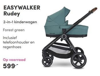 Aanbiedingen Easywalker rudey 2-in-1 kinderwagen - Easywalker - Geldig van 29/08/2021 tot 04/09/2021 bij Baby & Tiener Megastore