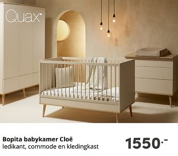Aanbiedingen Bopita babykamer cloë - Bopita - Geldig van 29/08/2021 tot 04/09/2021 bij Baby & Tiener Megastore