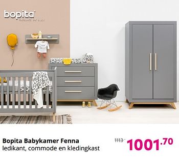 Aanbiedingen Bopita babykamer fenna - Bopita - Geldig van 29/08/2021 tot 04/09/2021 bij Baby & Tiener Megastore