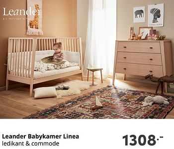 Aanbiedingen Leander babykamer linea - Leander - Geldig van 29/08/2021 tot 04/09/2021 bij Baby & Tiener Megastore
