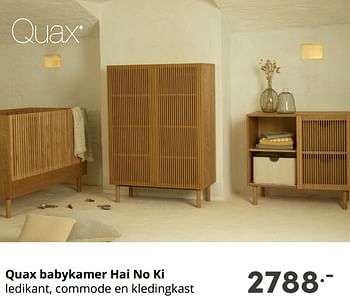 Aanbiedingen Quax babykamer hai no ki - Quax - Geldig van 29/08/2021 tot 04/09/2021 bij Baby & Tiener Megastore