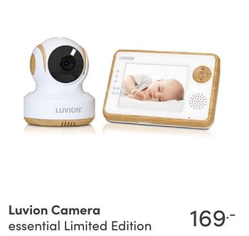Aanbiedingen Luvion camera essential limited edition - Luvion - Geldig van 29/08/2021 tot 04/09/2021 bij Baby & Tiener Megastore