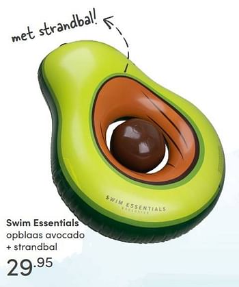 Aanbiedingen Swim essentials opblaas avocado + strandbal - Swim Essentials - Geldig van 29/08/2021 tot 04/09/2021 bij Baby & Tiener Megastore