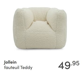 Aanbiedingen Jollein fauteuil teddy - Jollein - Geldig van 29/08/2021 tot 04/09/2021 bij Baby & Tiener Megastore
