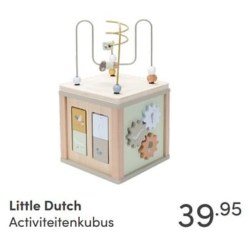 Aanbiedingen Little dutch activiteitenkubus - Little Dutch - Geldig van 29/08/2021 tot 04/09/2021 bij Baby & Tiener Megastore