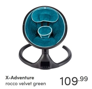 Aanbiedingen X-adventure rocco velvet green - Xadventure - Geldig van 29/08/2021 tot 04/09/2021 bij Baby & Tiener Megastore