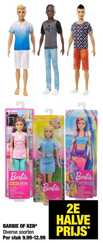 Aanbiedingen Barbie of ken - Huismerk - Big Bazar - Geldig van 30/08/2021 tot 12/09/2021 bij Big Bazar