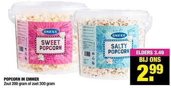 Aanbiedingen Popcorn in emmer - Snexx - Geldig van 30/08/2021 tot 12/09/2021 bij Big Bazar
