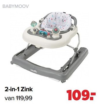 Aanbiedingen 2-in-1 zink - BabyMoov - Geldig van 30/08/2021 tot 25/09/2021 bij Baby-Dump