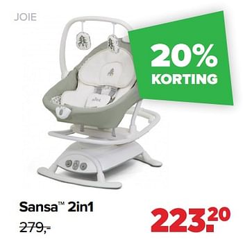 Aanbiedingen Sansa 2in1 - Joie - Geldig van 30/08/2021 tot 25/09/2021 bij Baby-Dump