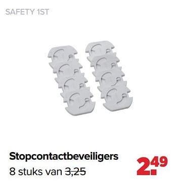 Aanbiedingen Stopcontactbeveiligers - Safety 1st - Geldig van 30/08/2021 tot 25/09/2021 bij Baby-Dump