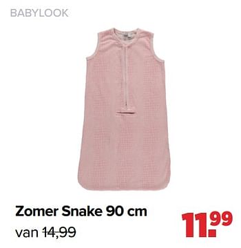 Aanbiedingen Zomer snake - Baby look - Geldig van 30/08/2021 tot 25/09/2021 bij Baby-Dump
