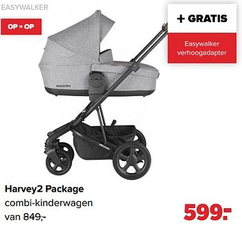 Aanbiedingen Harvey2 package combi-kinderwagen - Easywalker - Geldig van 30/08/2021 tot 25/09/2021 bij Baby-Dump