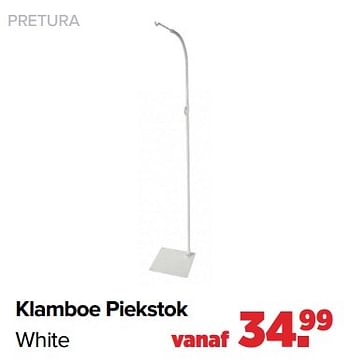 Aanbiedingen Klamboe piekstok white - Pretura  - Geldig van 30/08/2021 tot 25/09/2021 bij Baby-Dump