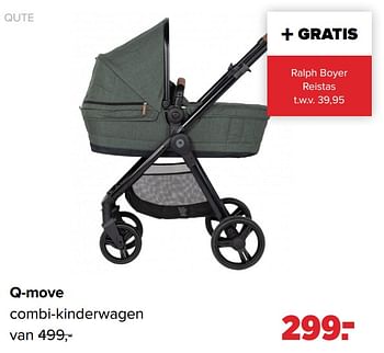 Aanbiedingen Q-move combi-kinderwagen - Qute  - Geldig van 30/08/2021 tot 25/09/2021 bij Baby-Dump