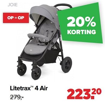 Aanbiedingen Litetrax 4 air - Joie - Geldig van 30/08/2021 tot 25/09/2021 bij Baby-Dump