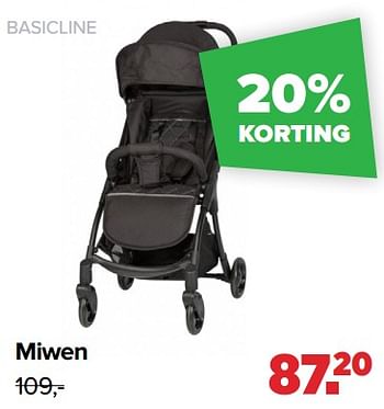 Aanbiedingen Miwen - Basicline - Geldig van 30/08/2021 tot 25/09/2021 bij Baby-Dump