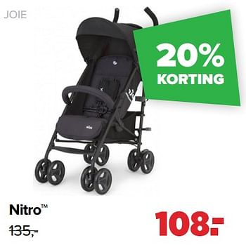 Aanbiedingen Nitro - Joie - Geldig van 30/08/2021 tot 25/09/2021 bij Baby-Dump