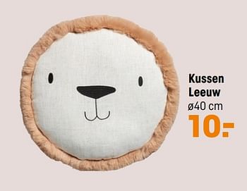 Aanbiedingen Kussen leeuw - Huismerk - Kwantum - Geldig van 06/09/2021 tot 12/09/2021 bij Kwantum