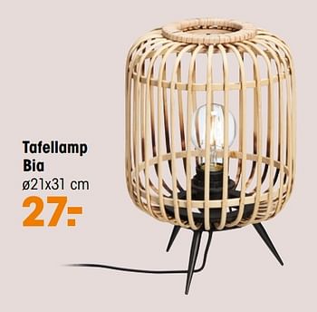 Aanbiedingen Tafellamp bia - Huismerk - Kwantum - Geldig van 06/09/2021 tot 12/09/2021 bij Kwantum