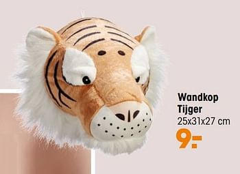 Aanbiedingen Wandkop tijger - Huismerk - Kwantum - Geldig van 06/09/2021 tot 12/09/2021 bij Kwantum