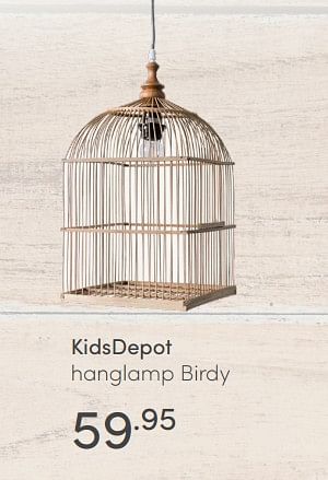 Aanbiedingen Kidsdepot hanglamp birdy - KidsDepot  - Geldig van 05/09/2021 tot 11/09/2021 bij Baby & Tiener Megastore