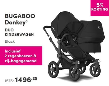 Aanbiedingen Bugaboo donkey3 duo kinderwagen - Bugaboo - Geldig van 05/09/2021 tot 11/09/2021 bij Baby & Tiener Megastore